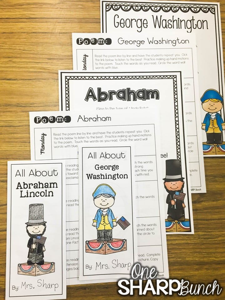 Here’s a great collection of President’s Day activities for kids, including President’s Day crafts, President's Day poems, Abraham Lincoln activities, ideas for patriotic math and literacy centers, and FREE George Washington printables!