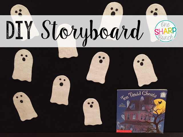 Step-by-step DIY felt board and felt ghosts storyboard!