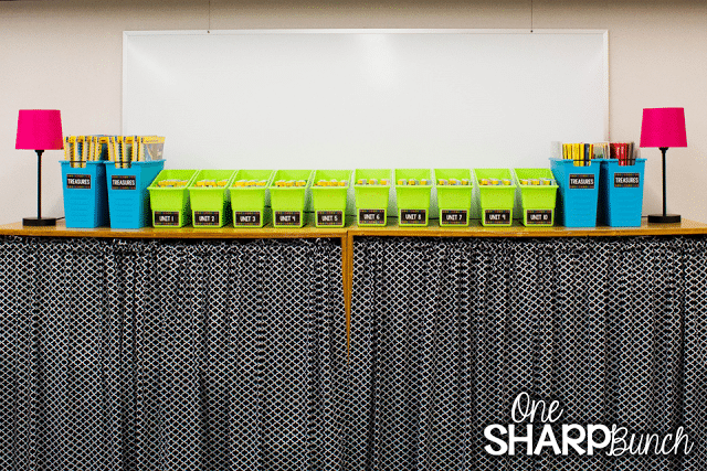 Check out this classroom reveal with the brightly colored classroom décor and the amazing classroom organization! Everything has a place! So many classroom ideas to get you organized for back to school!