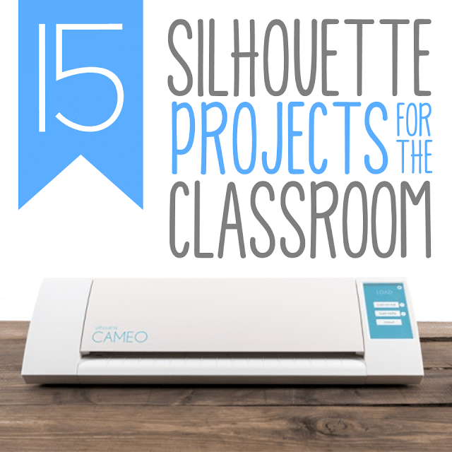 Looking for some classroom DIY ideas that you can create with your Silhouette Cameo?! Head on over to check out these back to school silhouette projects, classroom décor designs and classroom organization ideas! Plus, learn how to cut letters for your bulletin board using any font from your computer and your Cameo!