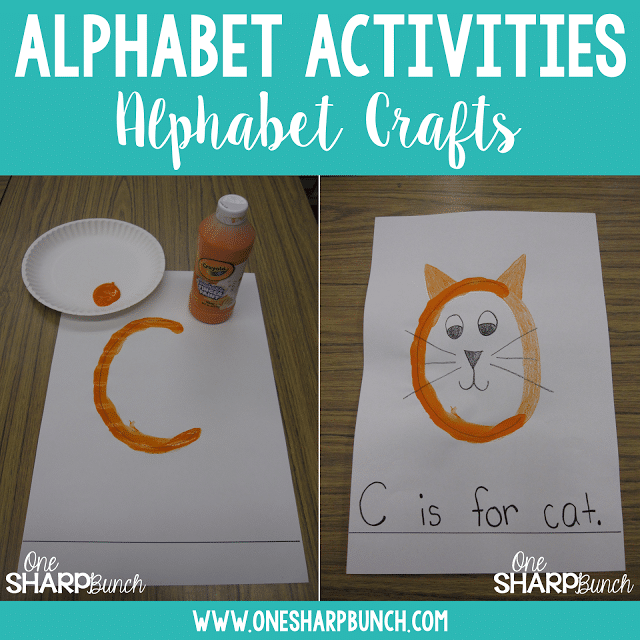 Alphabet Activities for Small Groups - One Sharp Bunch