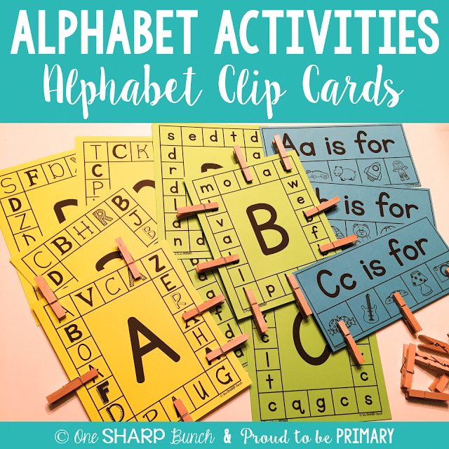 Encourage letter identification, sound recognition and letter fluency with these differentiated alphabet activities, perfect for small group instruction, guided reading groups or literacy centers! Foster early phonics and phonemic awareness skills with the FREE printable resource!