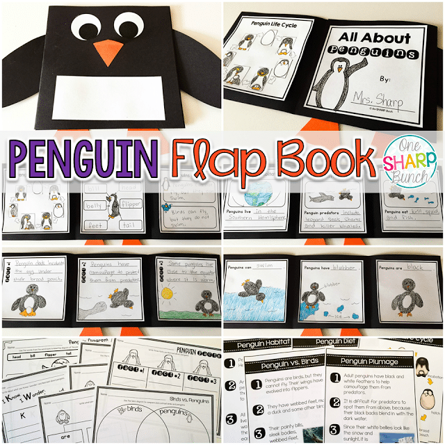 This is the perfect culminating penguin activity to your penguin unit! Simply use the graphic organizers throughout your penguin unit to gather all of the information you are learning about these aquatic birds! Then, choose from one of three flap book templates to create your "All About Penguins" flap book! Plus, review basic shapes as you are making the penguin flap books!