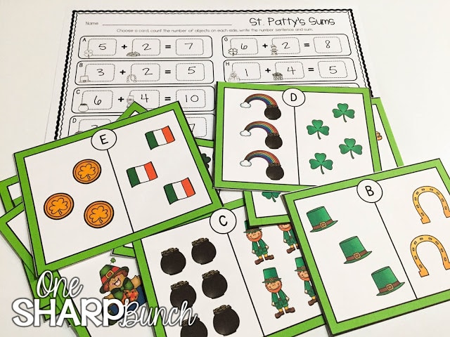 Looking for some great St. Patrick's Day books and a variety of engaging St. Patrick's Day activities for the primary classroom?! Grab a St. Patrick's Day FREEBIE perfect for the story Ten Lucky Leprechauns! Plus, we share some great St. Patrick's Day ideas for your math centers and literacy centers!