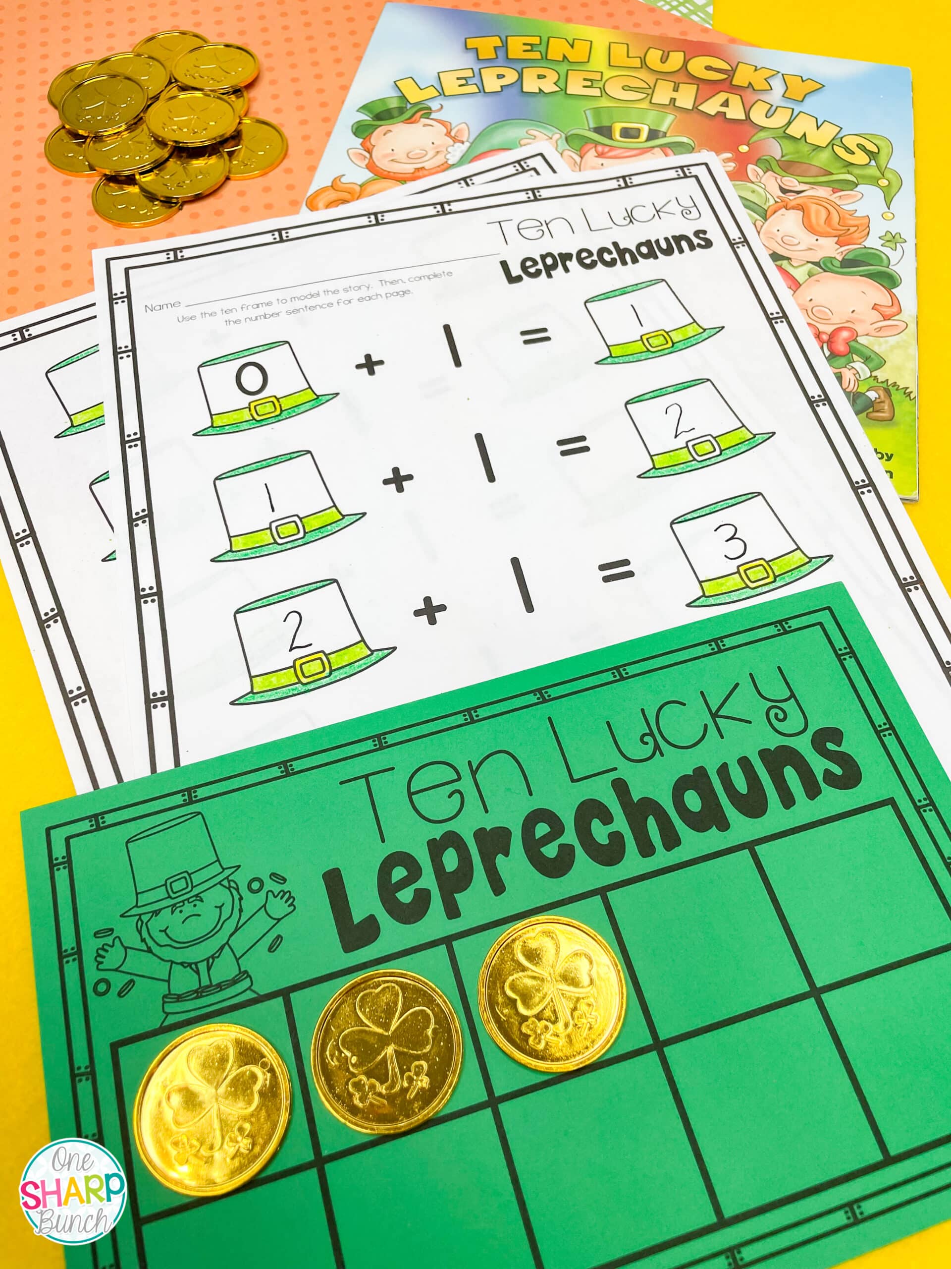 Engaging St. Patrick's Day activities for kids, including St. Patrick's Day books and a FREEBIE perfect for the story Ten Lucky Leprechauns!