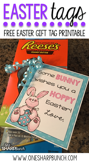 Free Printable Easter Gift Tags – Use these free printable gift tags to wish some bunny a hoppy Easter! It’ll be the perfect addition to all of your Easter basket ideas!