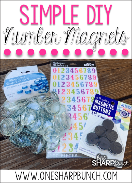 DIY Number Magnets - This simple DIY classroom project is perfect for your calendar and morning meeting area! Have your students use them to mark attendance or lunch count. Plus, you’ll definitely want to see how we use these number rocks for classroom management!