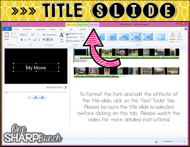 Looking for a unique end of the year student gift?! Follow this step-by-step tutorial for creating an end of the year video for your students! Simple how-to guide, featuring tips and tricks for Windows Movie Maker!