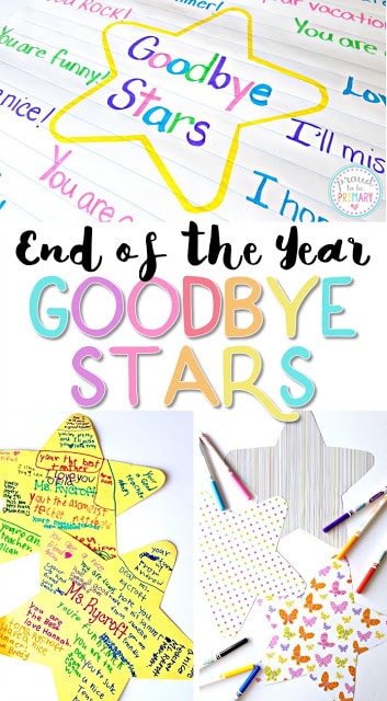 End of the Year Goodbye Stars are a great keepsake that your students! Read the how-to, as well as a step-by-step guide on how to create an end of the year classroom video!