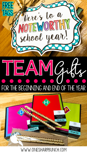 Get ready for back to school with these adorable team gifts! Simply print the free gift tag, and you’re coworker gifts will be all set! Here’s to a NOTEWORTHY school year that I’m sure your team will be thrilled to PIECES about!