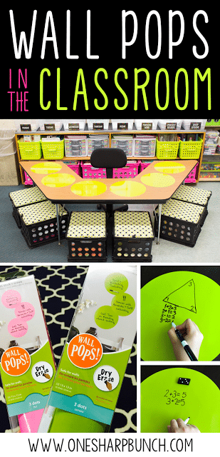 Guided reading organization and dry erase Wall Pops help make guided reading and guided math time simple! So many ways to use these Wall Pops in the classroom!