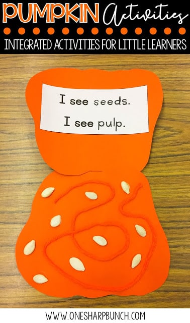 FREE life cycle of a pumpkin activities, including pocket chart sentences and sequencing printable. Perfect for your pumpkin investigations! Plus, we love the adorable pumpkin crafts!