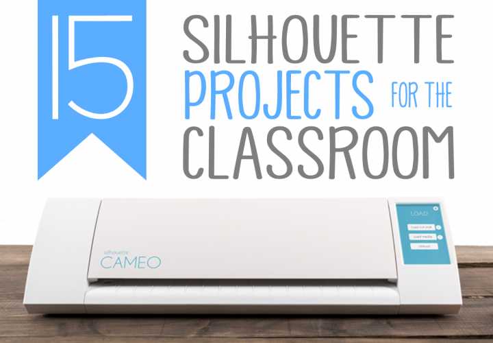 Looking for some classroom DIY ideas that you can create with your Silhouette Cameo?!  Head on over to check out these back to school silhouette projects, classroom décor designs and classroom organization ideas!  Plus, learn how to cut letters for your bulletin board using any font from your computer and your Cameo!