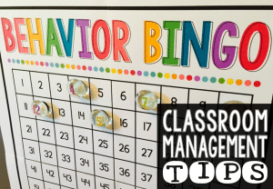 This post is loaded with 30 classroom management ideas for the Kindergarten, primary and elementary classroom!  Classroom management tips and tricks for whole brain teaching, alternative seating, bucket fillers, and so much MORE, including a behavior bingo FREEBIE!