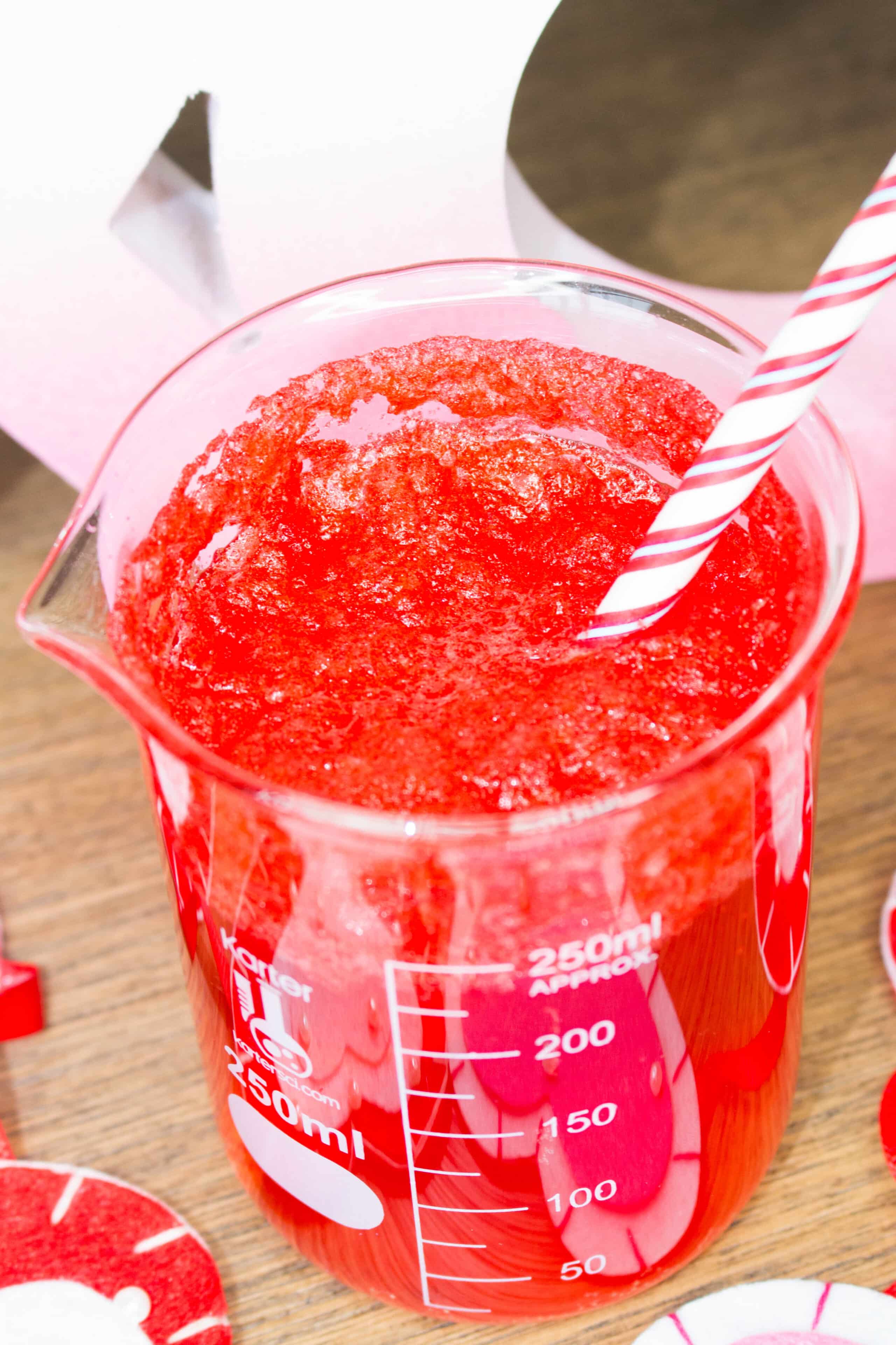This no mess, four ingredient Poppin' Love Potion drink recipe is one of the best Valentine’s Day activities for kids! Watch this magic potion drink fizz and bubble when you add the secret ingredients! Includes a step-by-step video tutorial!
