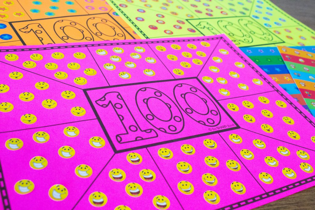 Fine Motor Activities for the 100th Day of School - One Sharp Bunch