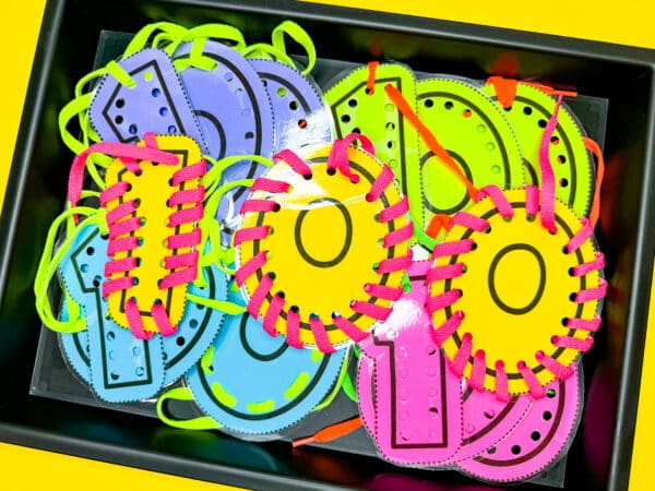 Fine Motor Activities for the 100th Day of School - One Sharp Bunch