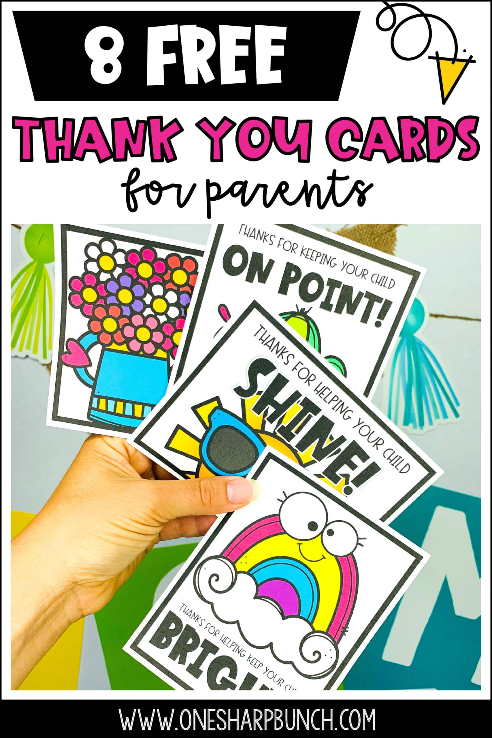 As your end of the year activities and end of the year award ceremony commence, show your appreciation with these parent thank you cards from teacher! Along with parent thank you gifts, use these parent volunteer thank you cards to say thank you. When the end of the year countdown ends, send a parent thank you from teacher. A parent thank you card is an easy way to show gratitude. Download these FREE thank you cards for parent volunteers today!