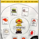 Grab the FREE tools of a firefighter circle map and celebrate Fire Safety Week with these fire safety activities for preschool, pre-k and kindergarten! Includes a fire truck craft, fire safety books, firefighter poem and fire safety rules for fire prevention month. #firesafety #firesafetyweek #firesafetyprevention #fireprevention #firesafetycrafts #preschool #kindergarten #firstgrade