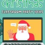 With a mix of remote learning, in-person instruction and hybrid learning, teachers are getting creative with keeping their virtual learning students engaged during the holiday season. Finding virtual Christmas games and virtual Christmas activities that are the perfect balance of educational and fun can be a challenge. Here's a list of my favorite virtual classroom Christmas party ideas that will help put your little learners in the holiday spirit even from a distance! #virtualchristmasparty