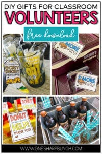 As the end of the school year nears, tell your helping hands thank you with one of these simple DIY gifts for classroom volunteers! These affordable end of the year thank you gifts work well for not only parent volunteers, but also secretaries, teammates, custodians and other school staff. Grab the thank you gift tags for FREE!