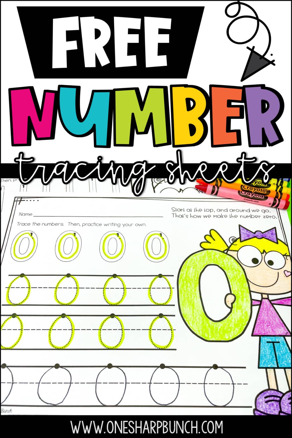 Number Formation Freebie - The Sharp Kinder Club