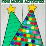 Strengthen fine motor skills with fine motor morning tubs! These 20 December fine motor activities also work well for math or literacy centers and use common Preschool and Kindergarten classroom supplies. Make your mornings a little less hectic with these Christmas fine motor activities!