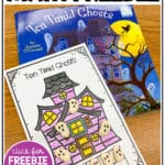 These Ten Timid Ghosts math freebies are perfect for building number sense, subitizing and decomposing ten in preschool, Kindergarten or 1st grade! Use these FREE Halloween activities in your morning work tubs, math stations, or whole and small group instruction. Read this Halloween book during your classroom Halloween party, to help keep things spooky and learning-filled!