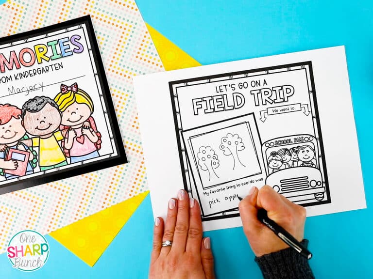 End of the Year Memory Book Activities - One Sharp Bunch