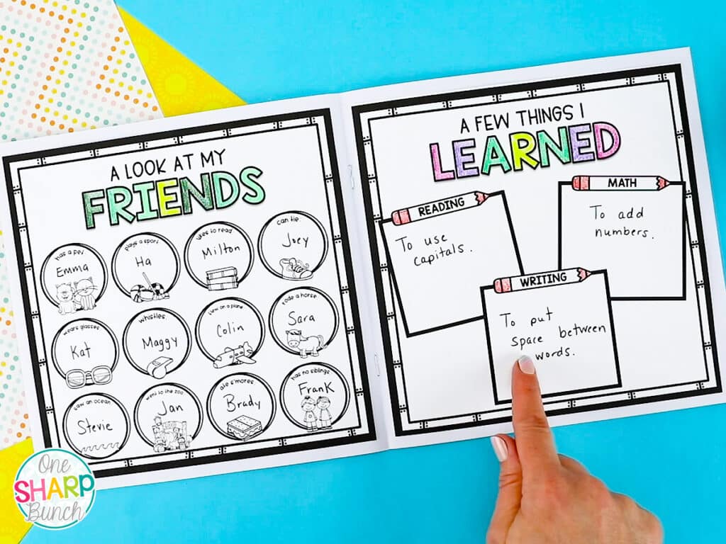 End of the Year Memory Book Activities - One Sharp Bunch