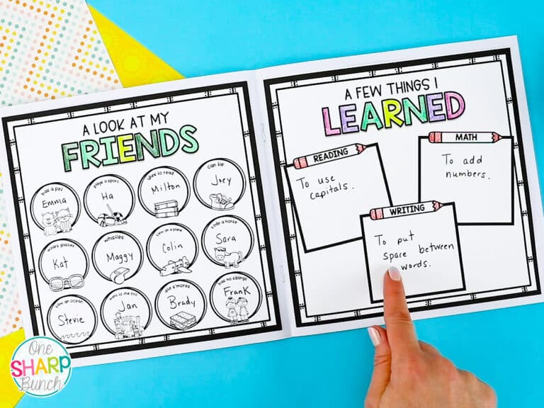 End of the Year Memory Book Activities - One Sharp Bunch