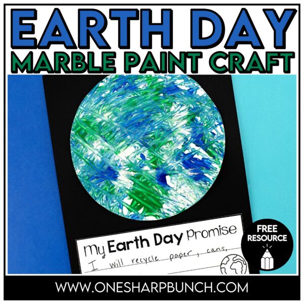 Tissue Paper Earth Day Craft Mosaic for Kids - One Sharp Bunch