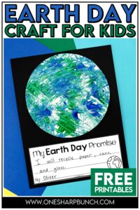 Celebrate Earth Day with this one-of-a-kind marble painted Earth Day craft for kids in elementary school! After creating their Earth painting, the students will write a promise to protect the Earth. This Earth Day craft pairs well with any of your favorite Earth Day books, Earth Day activities and Earth Day poems! This Earth Day activity makes an adorable Earth Day bulletin board!