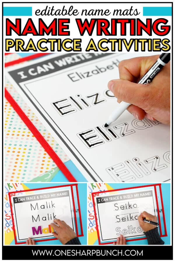 Name Writing Practice Activities for Preschool and Kindergarten - One ...