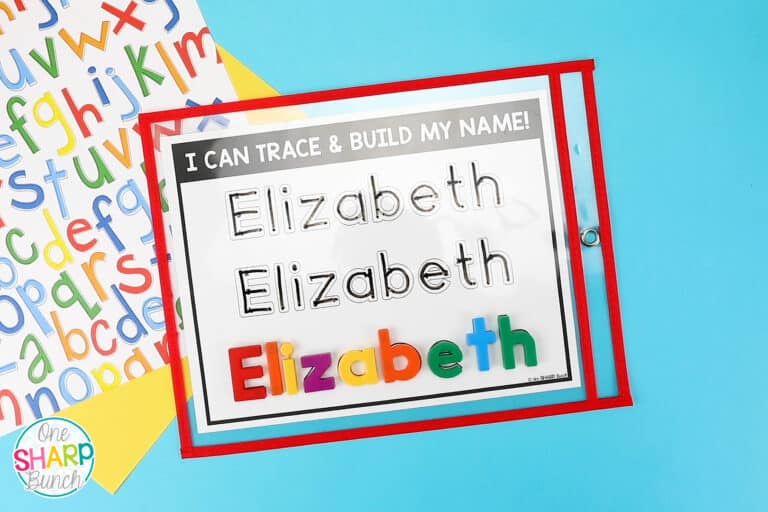 Editable Name Writing Practice Activities - One Sharp Bunch