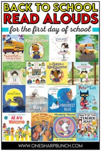 Back to school books are a great way to calm your students first day jitters. Today, I am sharing over 40 back to school read alouds for kids that will help them adjust to their new classroom and get excited about the school year. These back to school books for preschool, kindergarten and first grade pair great with first week lesson plans, back to school crafts and more. Find back to school activities and more in this list of back to school read alouds.
