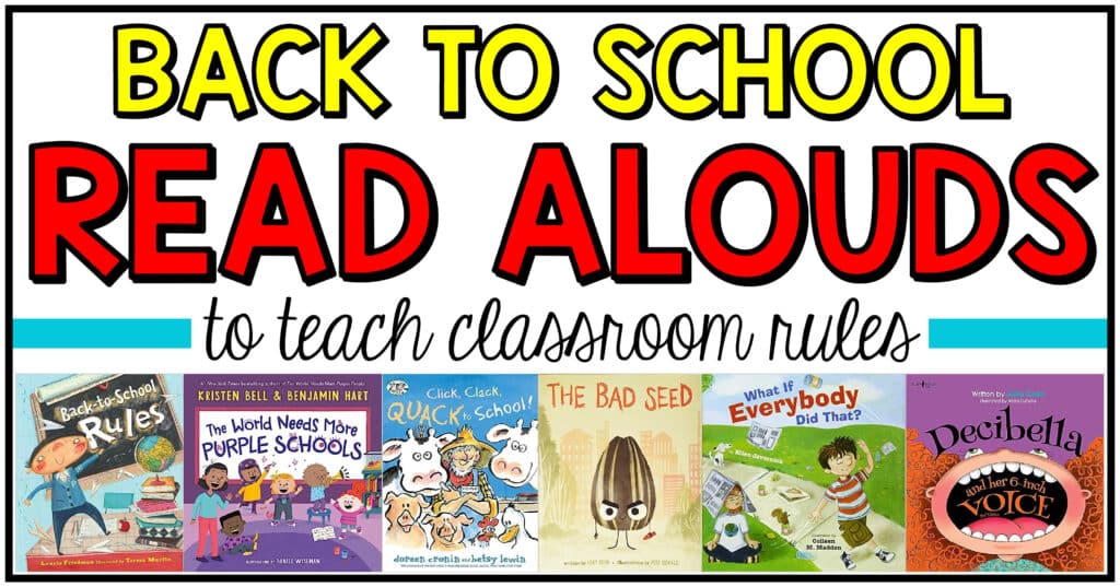 Back to School Books to Teach Rules and Procedures - One Sharp Bunch