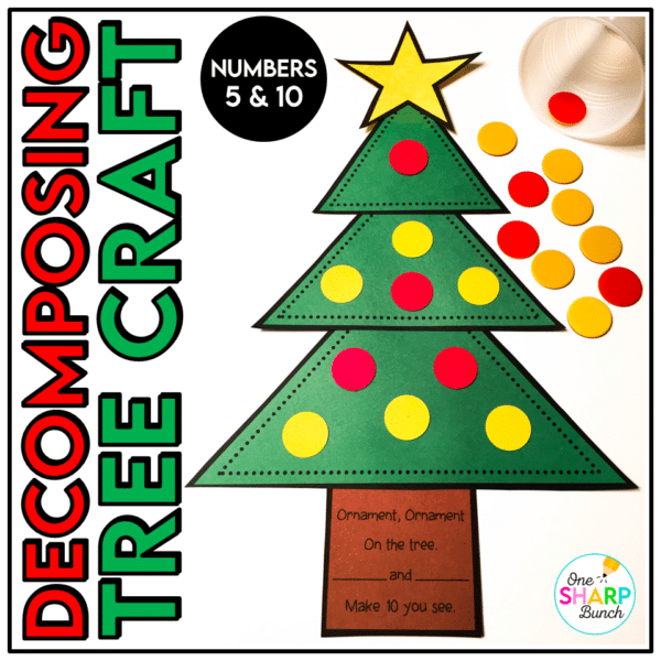 Christmas Tree Craft - Decomposing Tree - Math Craft