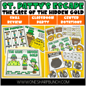 St. Patrick's Day Centers | St. Patrick's Day Escape Room Activities