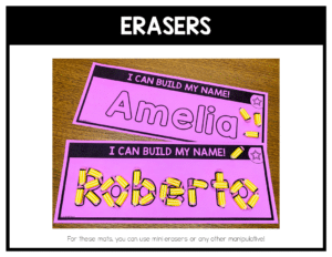Editable Name Practice Mats | Fine Motor Name Activities with Any Manipulative