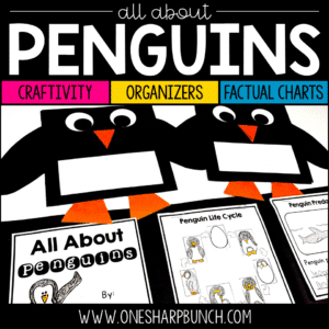 Penguin Craft - Penguins Flap Book - Penguin Graphic Organizers & Anchor Charts