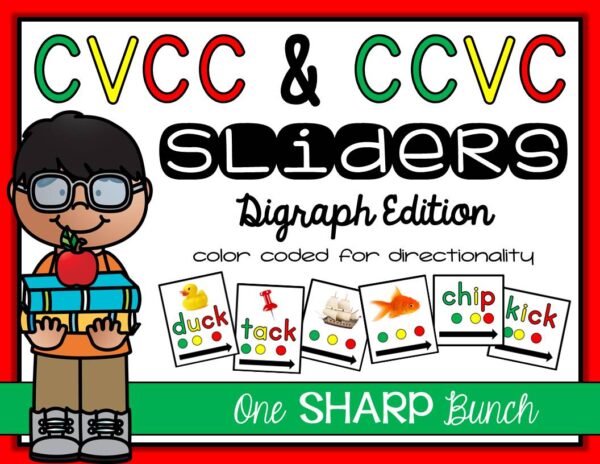 CVCC and CCVC Sliders - Phoneme Segmentation