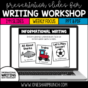 Writing Workshop Presentation for Informational Writing