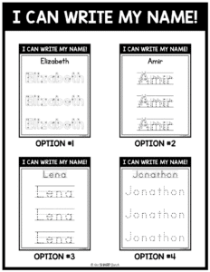 Name Tracing Editable Name Practice Mats | Name Activities & Name Writing
