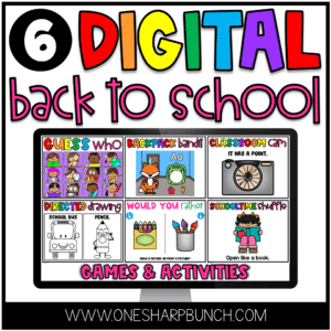 Digital Back to School Games