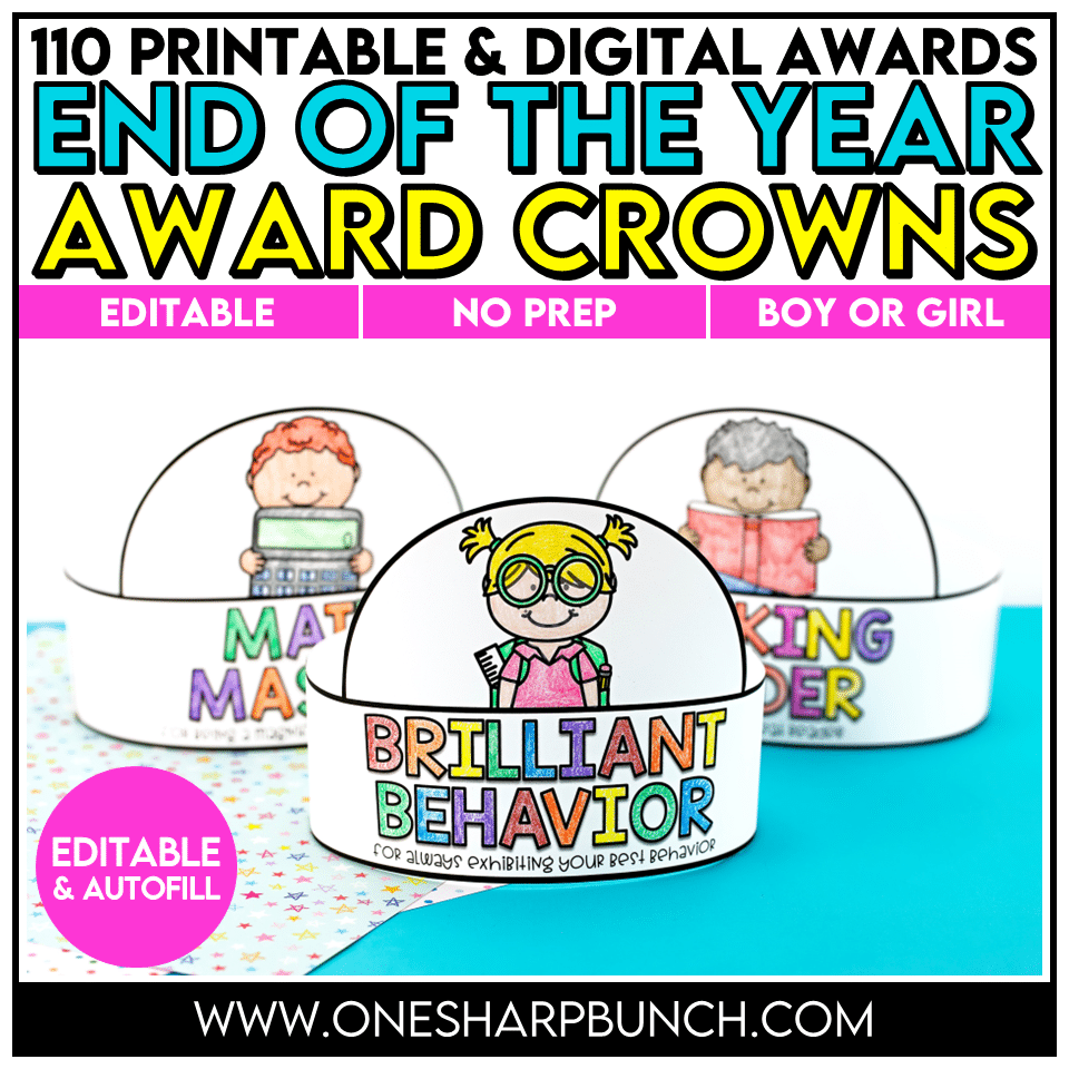 End of the Year Student Awards - Printable & Digital End of the Year Awards