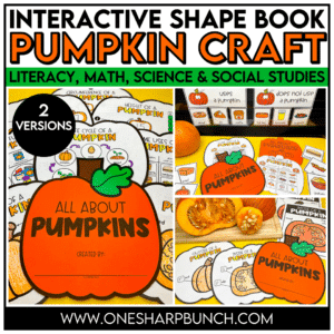 Interactive Pumpkin Investigation Activities - All About Pumpkins - Pumpkin Craft Shape Book