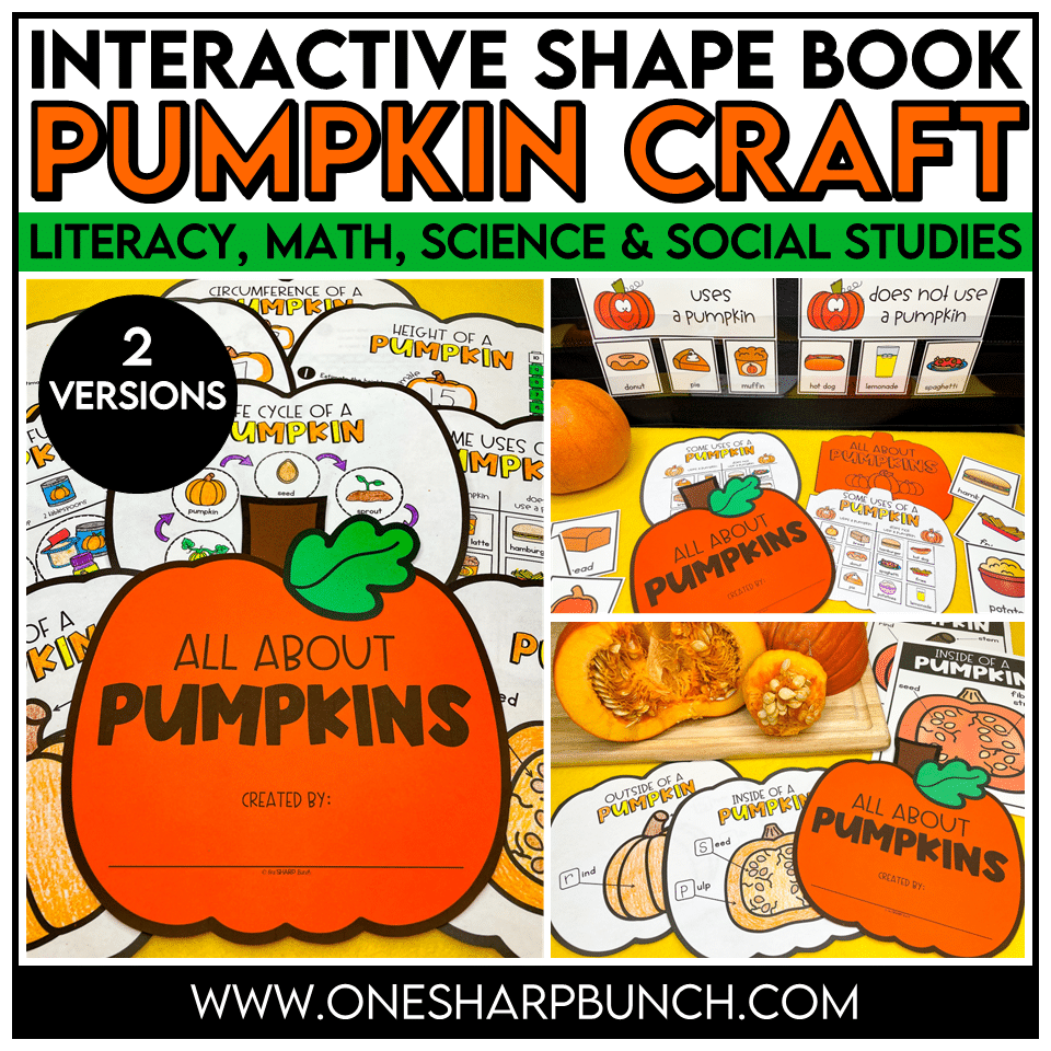 Interactive Pumpkin Investigation Activities - All About Pumpkins Craft