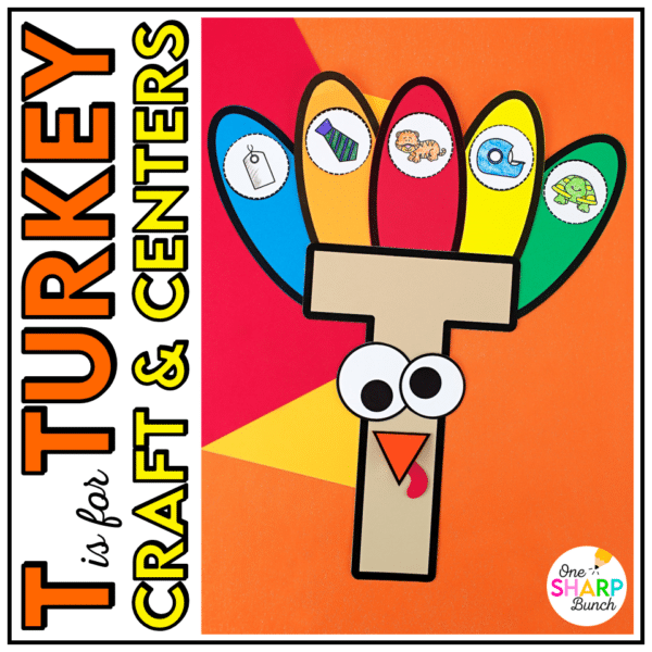 T is for Turkey Craft | Thanksgiving Craft & Activities