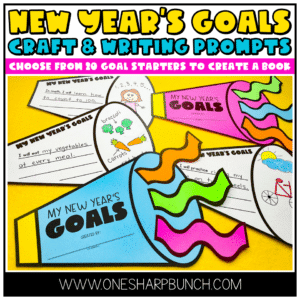Celebrate the New Year with this simple-to-assemble New Year's goals craft book! Choose from 20 writing prompts, or use the blank template to create your own. Perfect for setting goals in the New Year!
